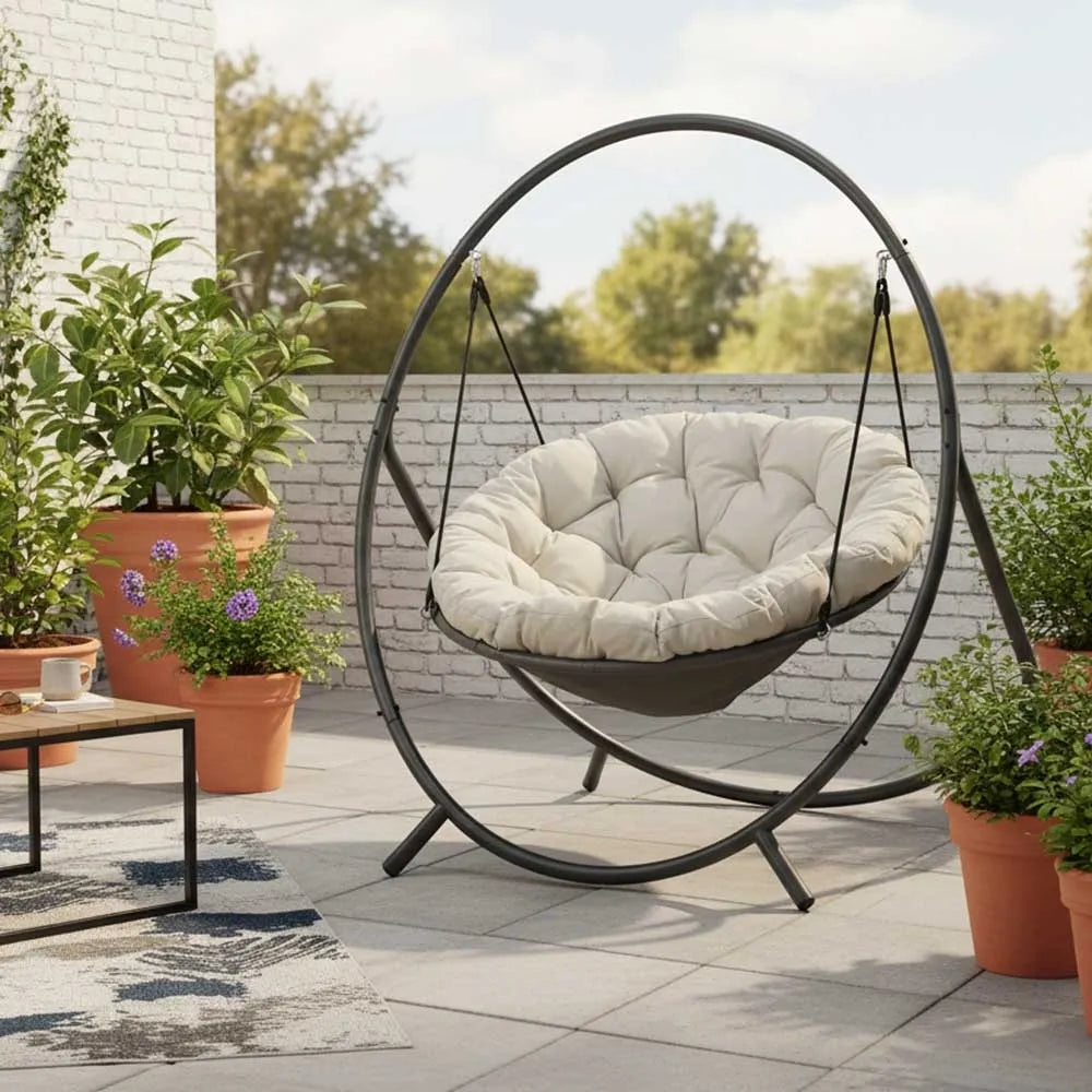 Závesné vonkajšie kreslo PATIO so stojanom
