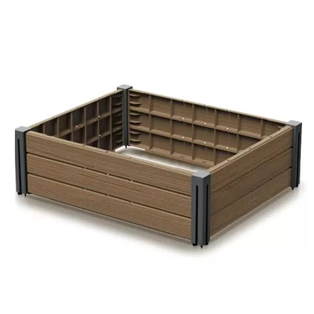 Vyvýšený záhon Base Plant 75,6 × 61,8 × 23 cm, hnedý (83 l)