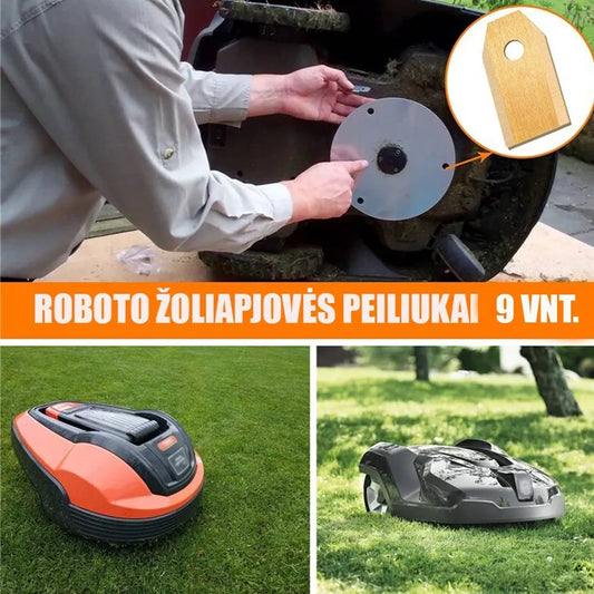 Sada čepelí pre robotické kosačky, 9 ks.