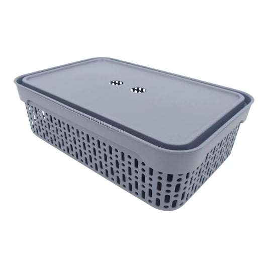 Plastikové puzdro s denzitou 40×30×13 cm SIVÁ