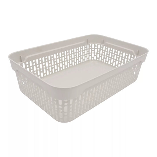 Plastikiné dvierka s výstelkami, 40 × 30 × 13 cm BIELA