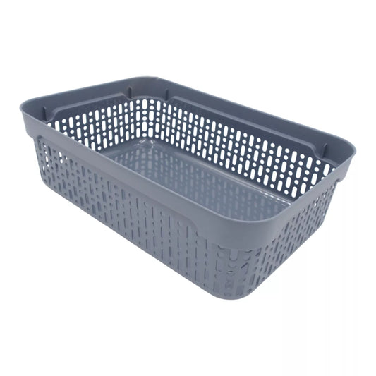 Plastikové puzdro s vreckami, 40 × 30 × 13 cm SIVÁ