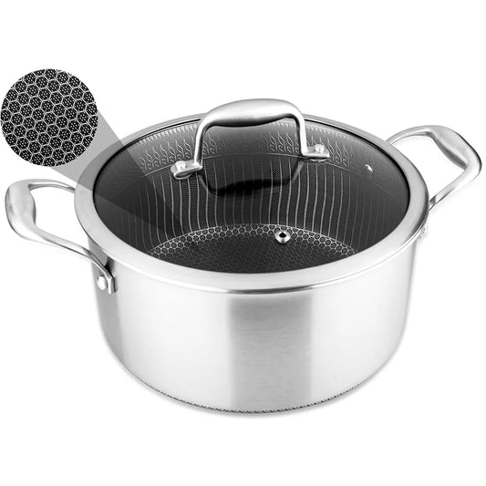 Puodas su dangčiu OSFÉ Tri-Ply, 26 cm, 7 l