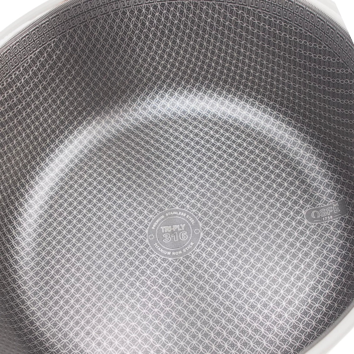 Puodas su dangčiu OSFÉ Tri-Ply, 32 cm, 12 l