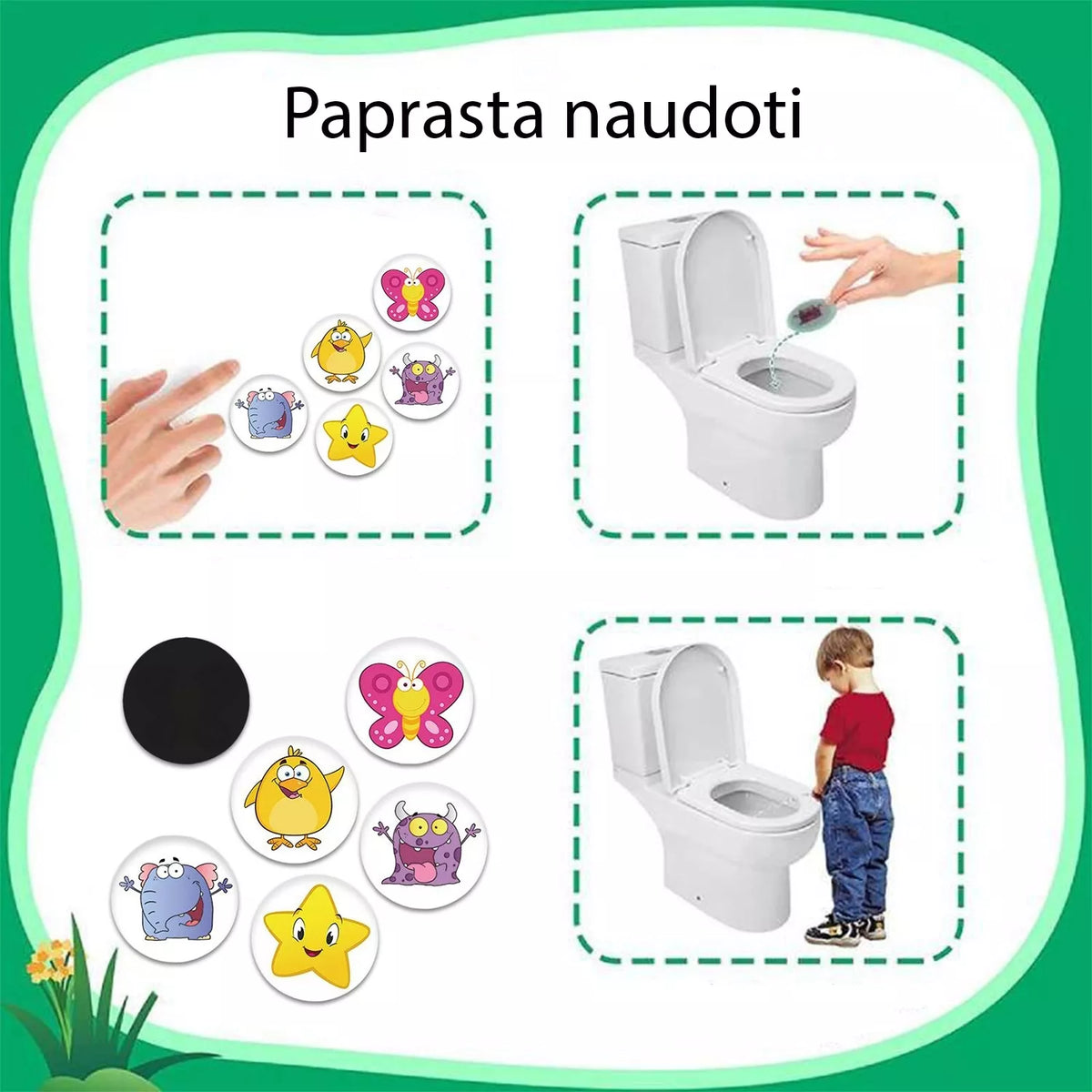 Tréningové nálepky na hrnčeky, 5 ks.