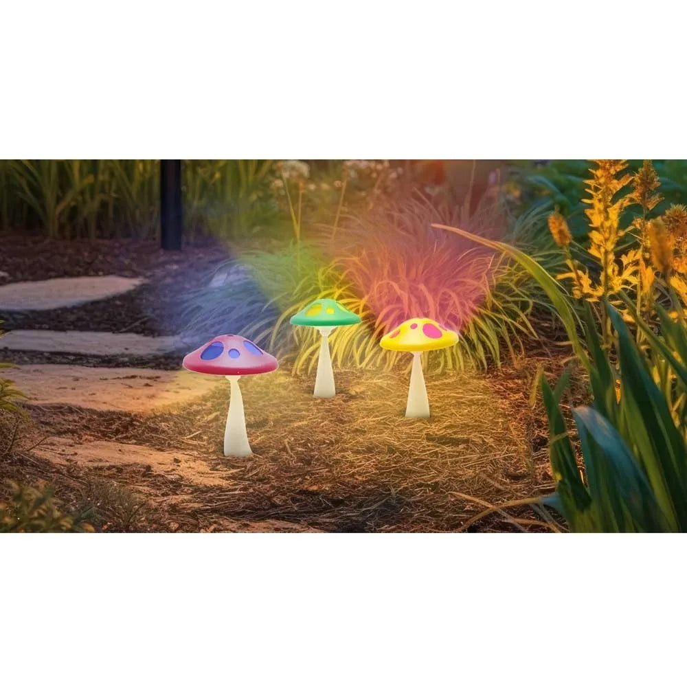 Solárna záhradná lampa „Grybukas“ nabíjaná slnečnou energiou