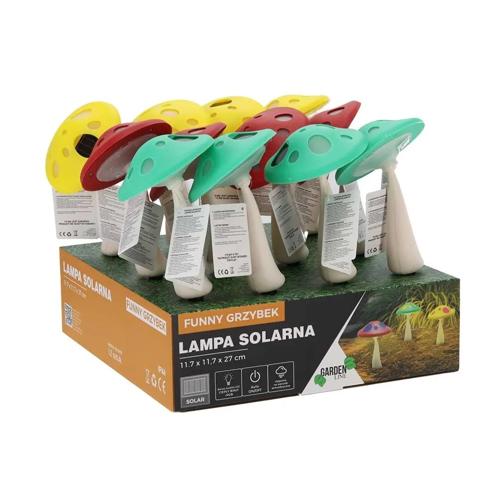 Solárna záhradná lampa „Grybukas“ nabíjaná slnečnou energiou