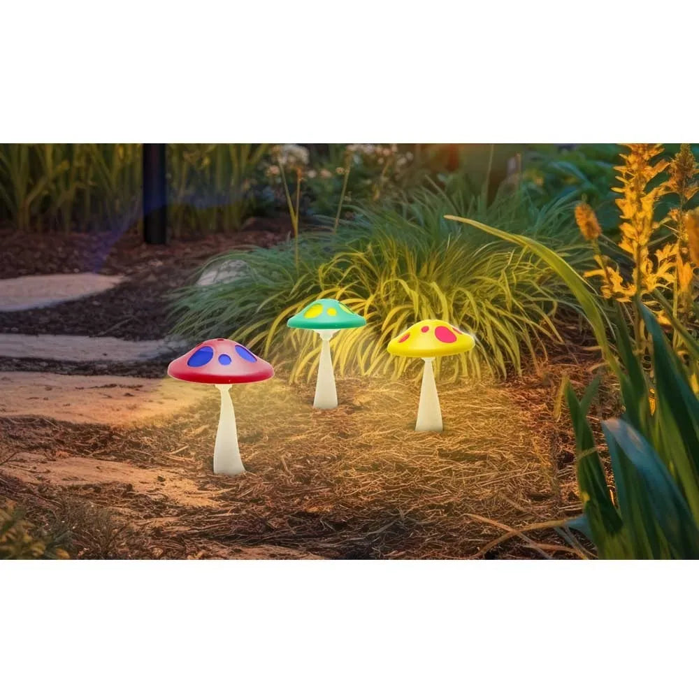 Solárna záhradná lampa „Grybukas“ nabíjaná slnečnou energiou
