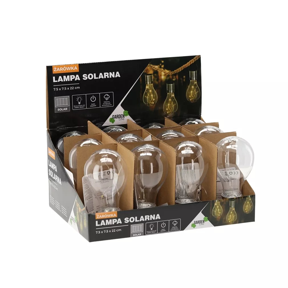 Záhradná lampa „Lemputė“ nabíjaná solárnou energiou