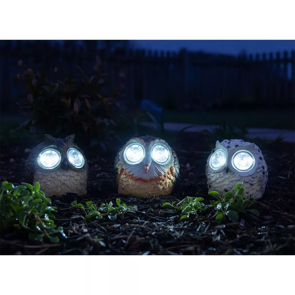 Solárna záhradná lampa „Sova“ nabíjaná slnečnou energiou