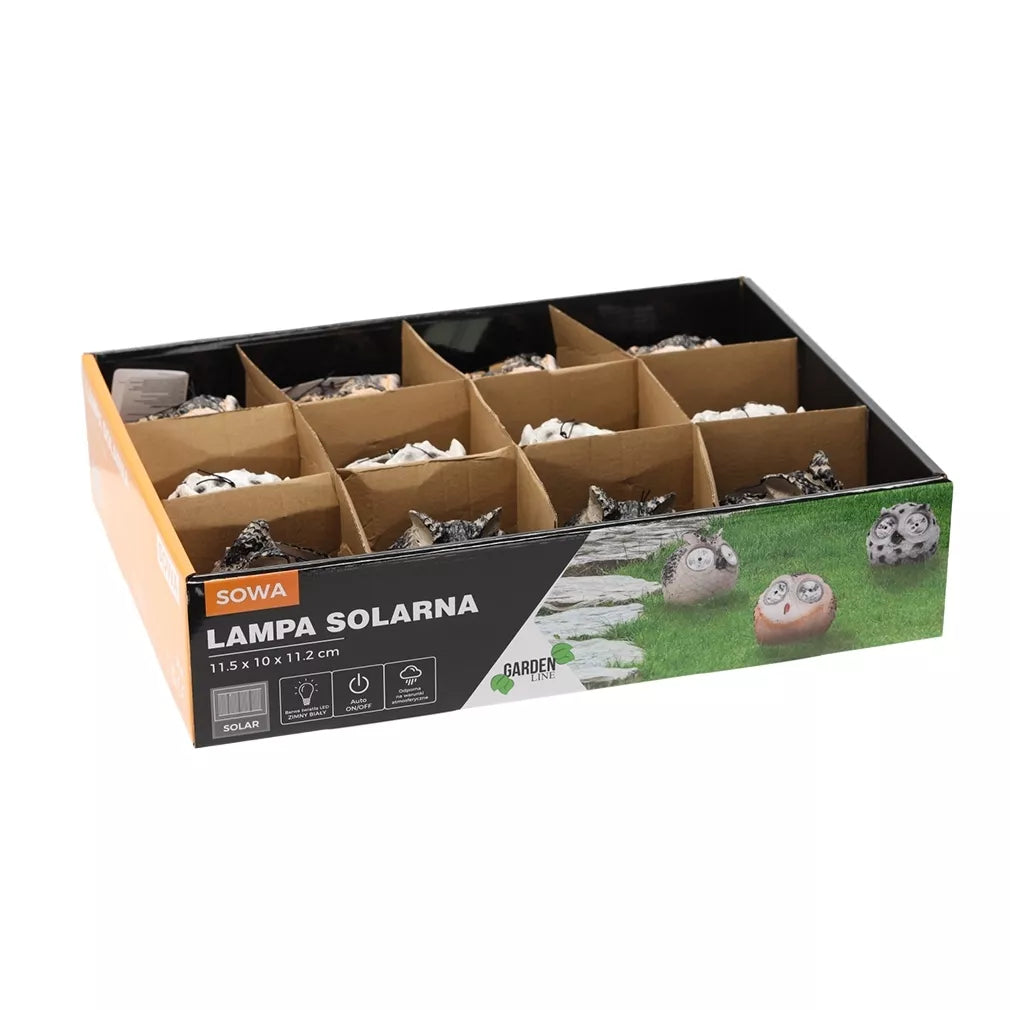 Solárna záhradná lampa „Sova“ nabíjaná slnečnou energiou