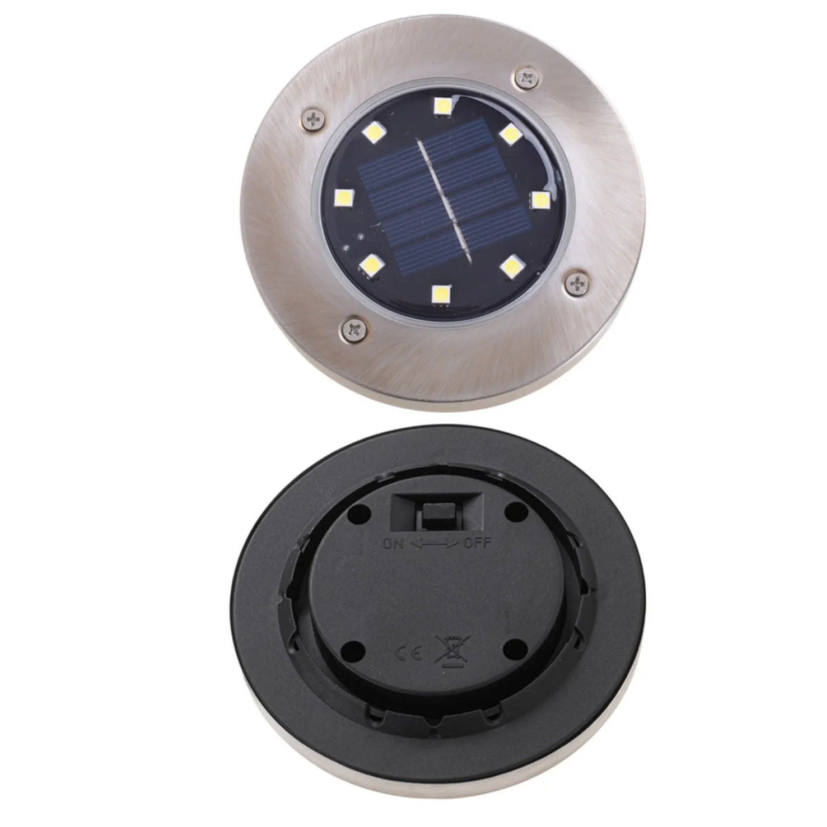 Solárne nabíjateľné zapichovacie záhradné LED lampy (4 ks)