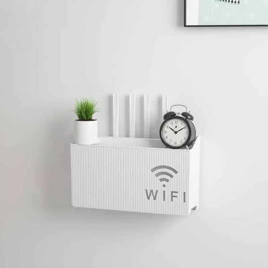 Nástenná polica pre Wi-Fi router (Biela)
