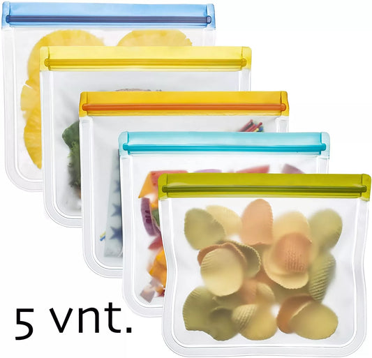 Silikónové mraziace vrecká, 5 ks.