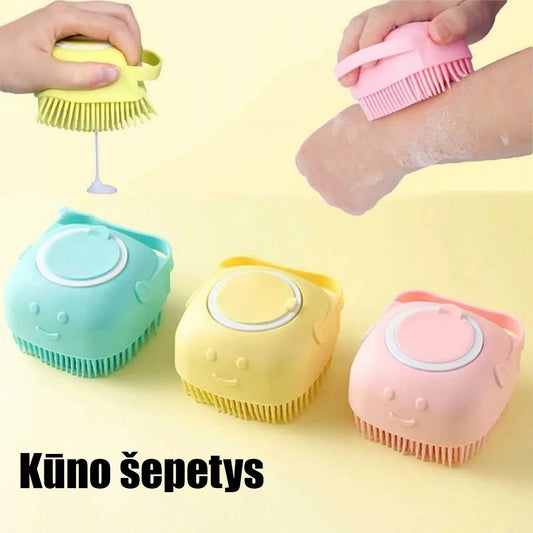 Silikónová kefka na telo