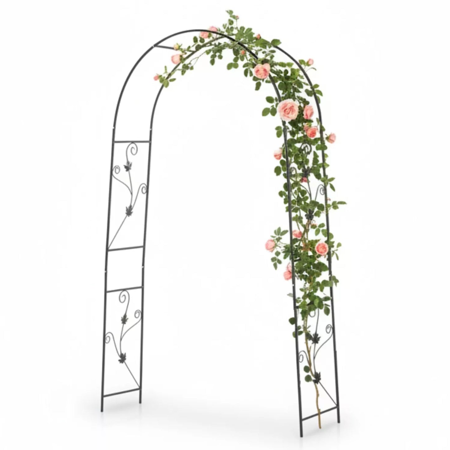 Záhradná pergola s dekoráciami 114 × 37 × 230 cm
