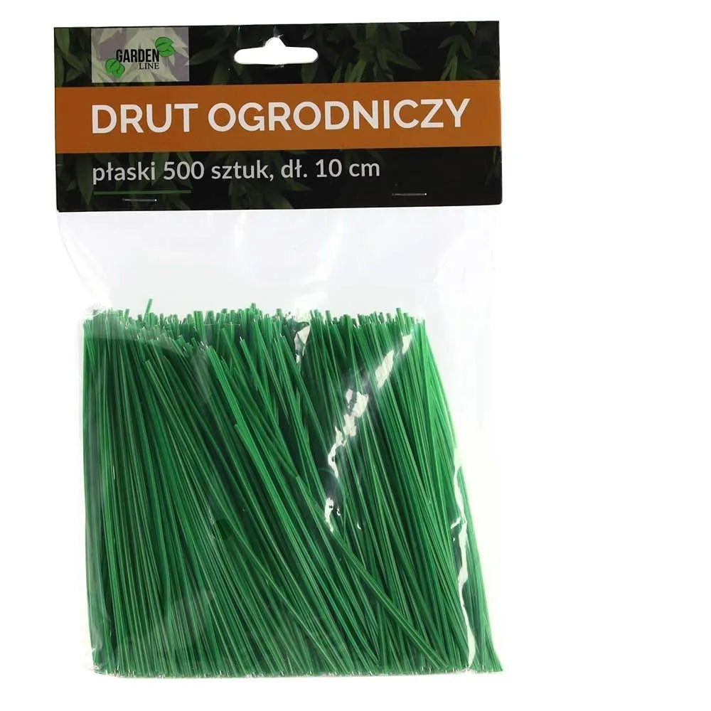 Záhradné drôtiky na upevnenie rastlín, 500 ks, 10 cm