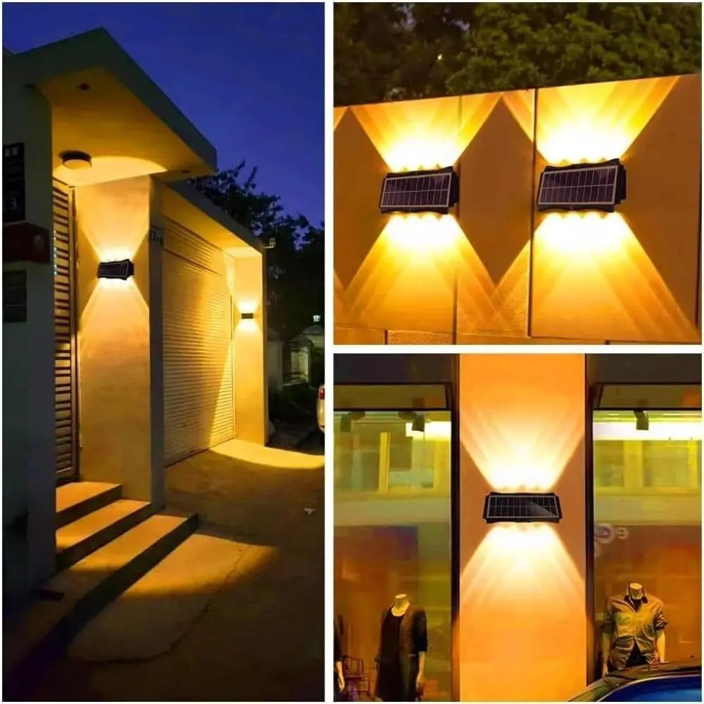 Bočné LED svietidlo so solárnym panelom