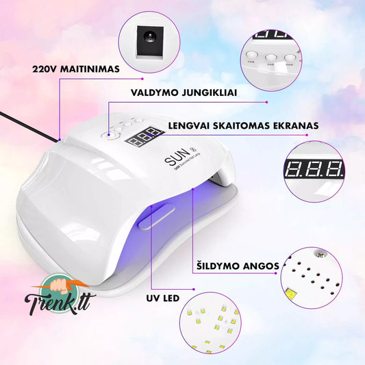 SUN 54W UV / LED hybridná lampa na nechty