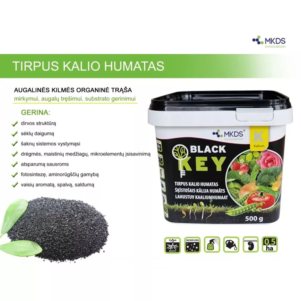 Rozpustný humát draselný BLACK KEY, 500 g