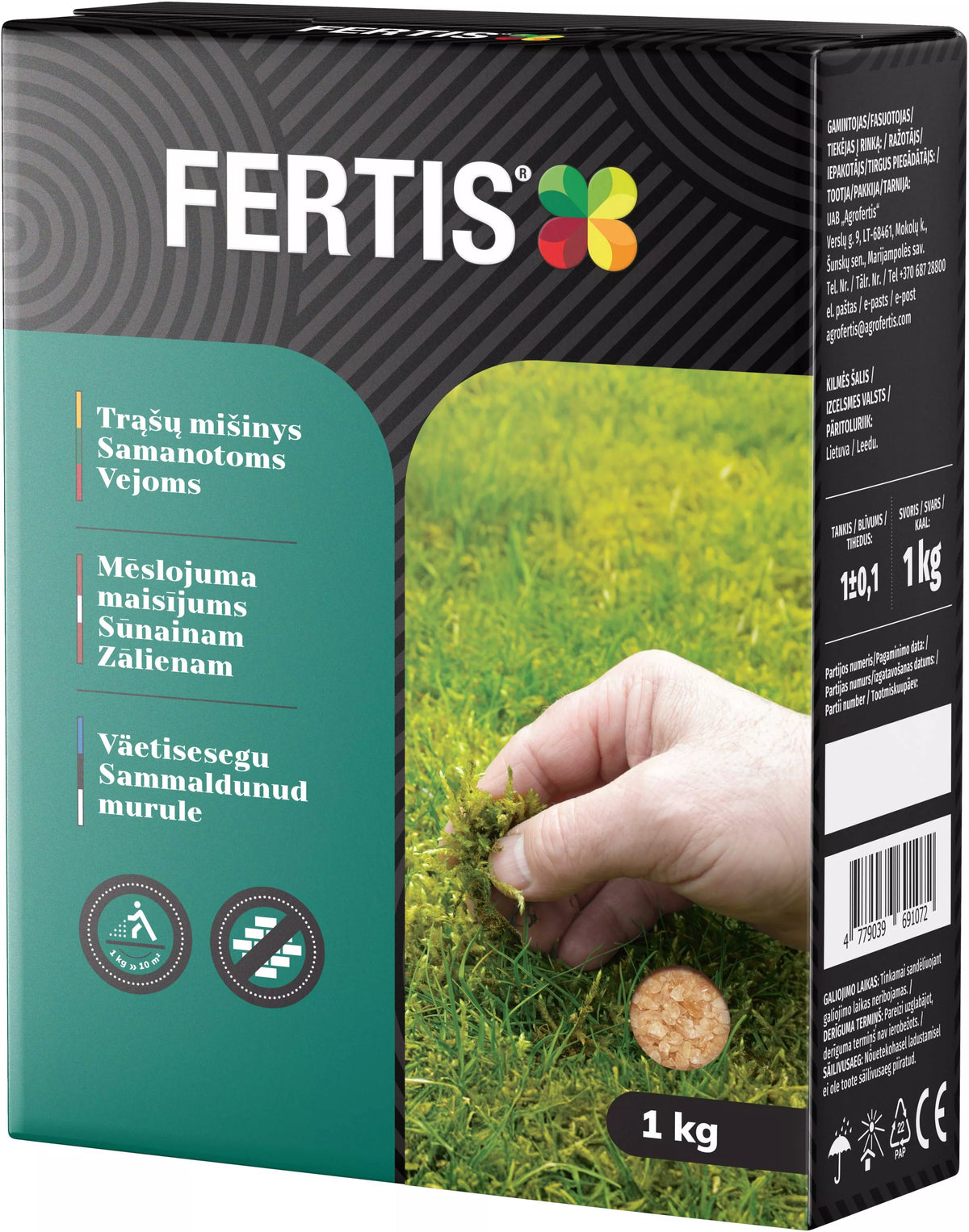 Zmes hnojív na machové trávniky FERTIS, 1kg