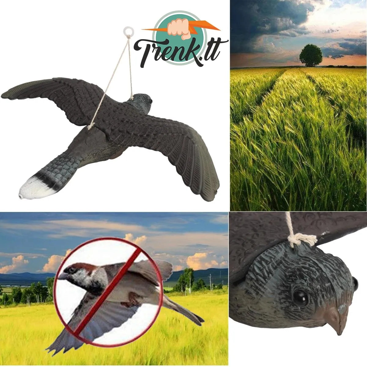 Imitácia sokola 54 cm (plastik)
