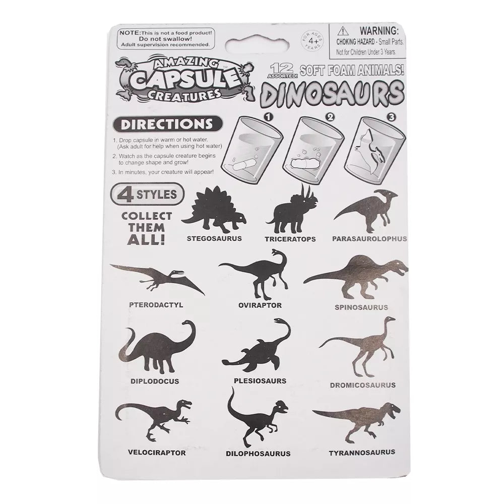 Kapsuly rastúce vo vode „DINOSAURS“