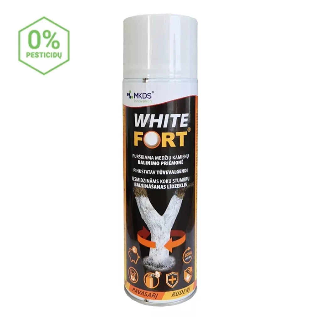 WHITE FORT sprejový prípravok na bielenie kmeňov, 500 ml
