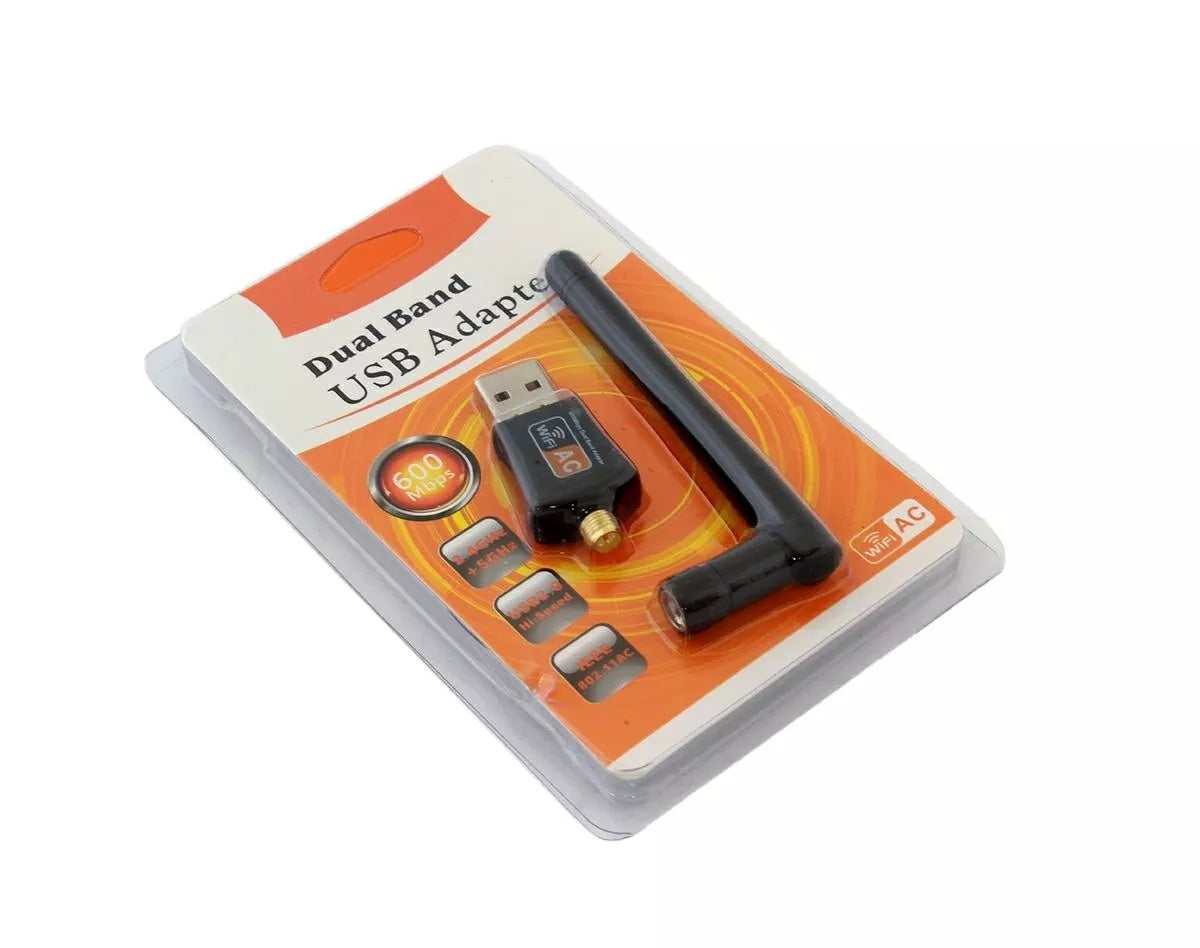 WIFI USB DUÁLNE PÁSMO 2.4/5GHz 600Mbs