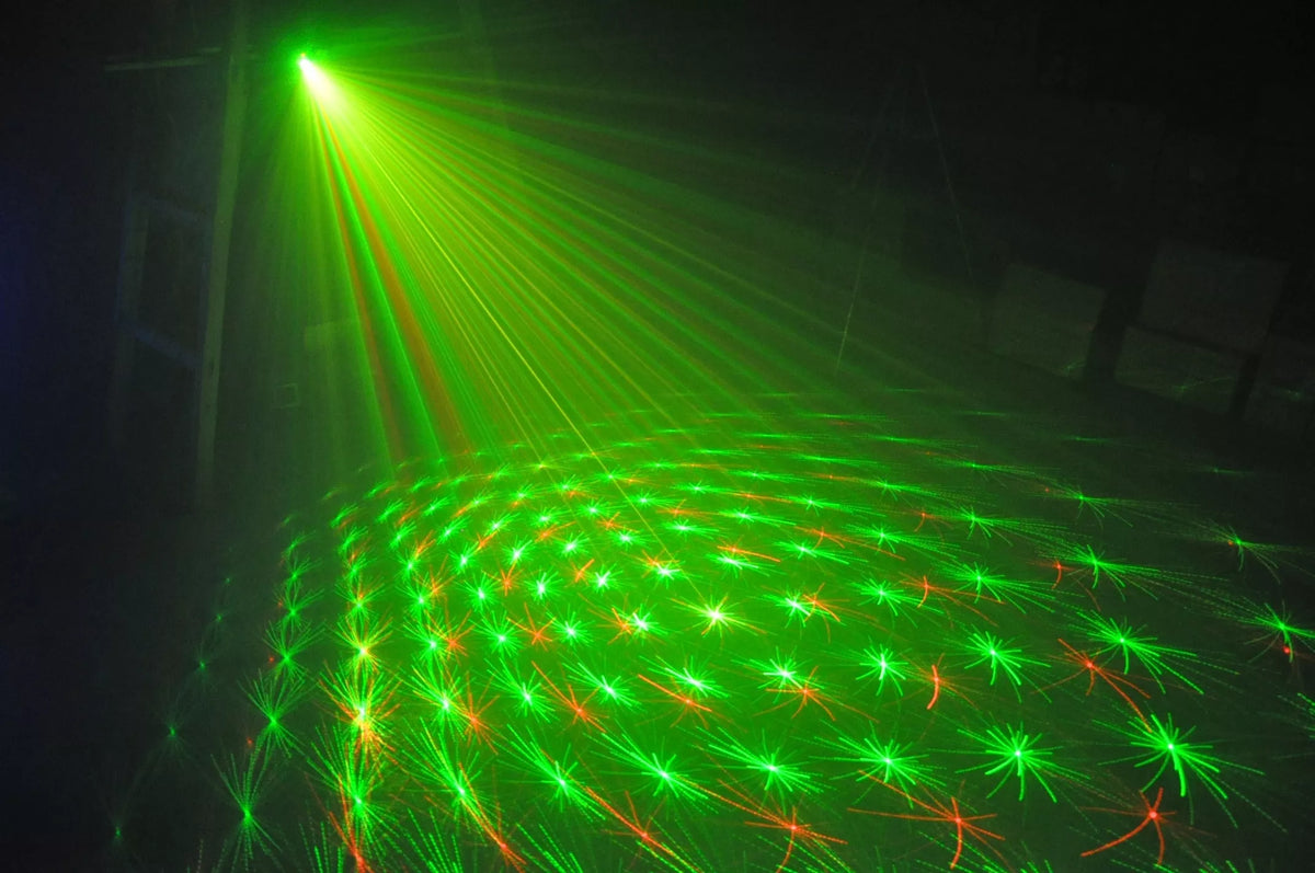 Zelený + červený laserový projektor laser