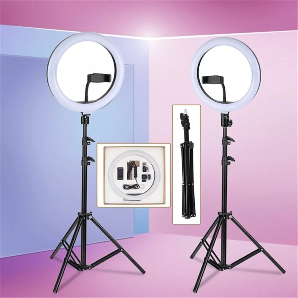 Kruhová lampa na fotografovanie a make-up 24W