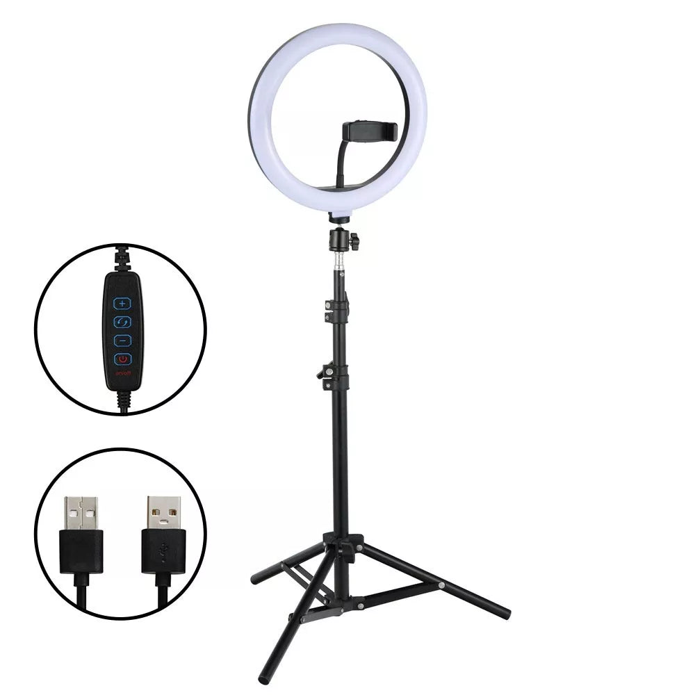 Kruhová lampa na fotografovanie a make-up 24W